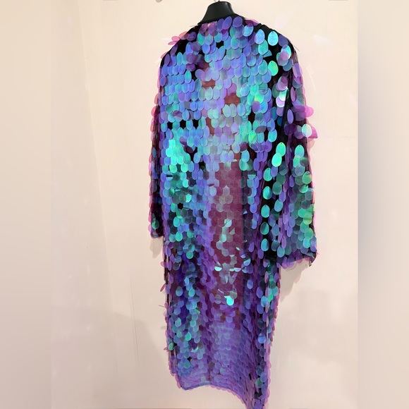 Jaded London sequin kimono duster longline cardi - Picture 5 of 7